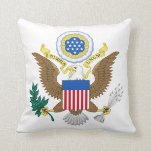 Almofada Estados Unidos da América / selo do Excelente /