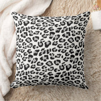 Estampa Animal Cinza Preto Leopardo Clássico