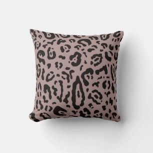 Almofada Estampa Animal Leopardo Guepardo Rosa Bege