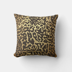 Almofada Estampa de Pele de Animal Leopardo Guepardo Modern