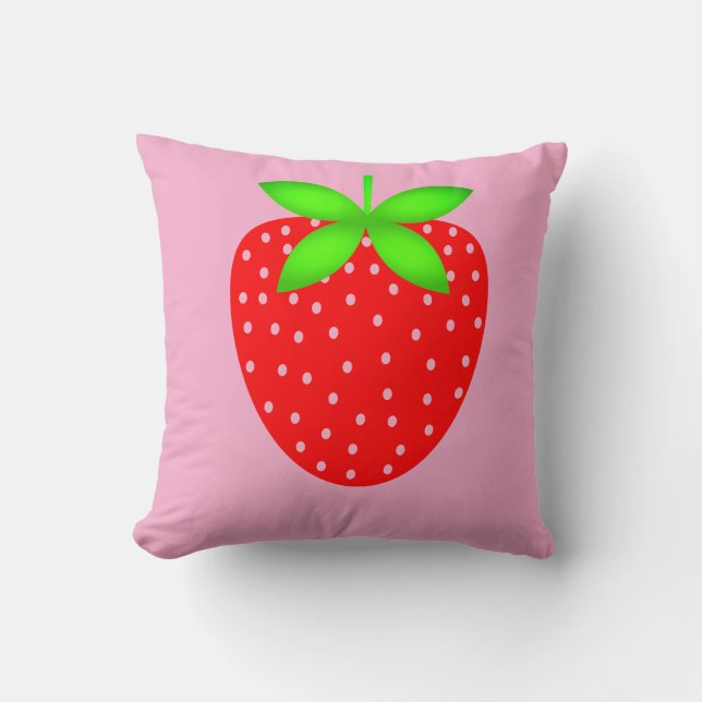 almofada estampada morango (Frente)