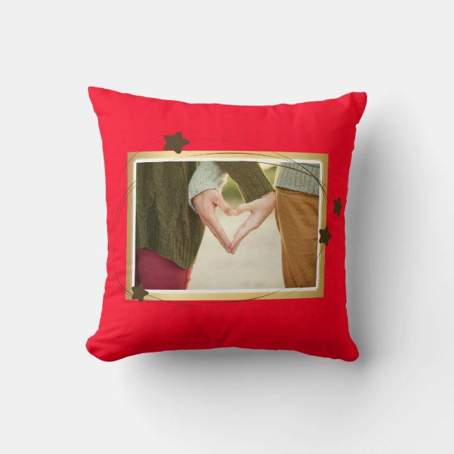 Almofada Estampas Chic: Designs de Travesseiros Decorativos (Frente)
