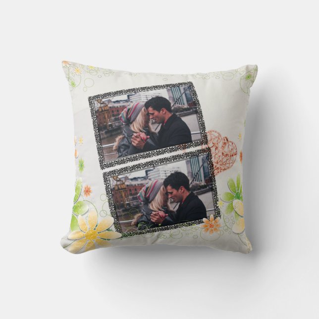 Almofada Estampas Chic: Designs de Travesseiros Decorativos (Frente)