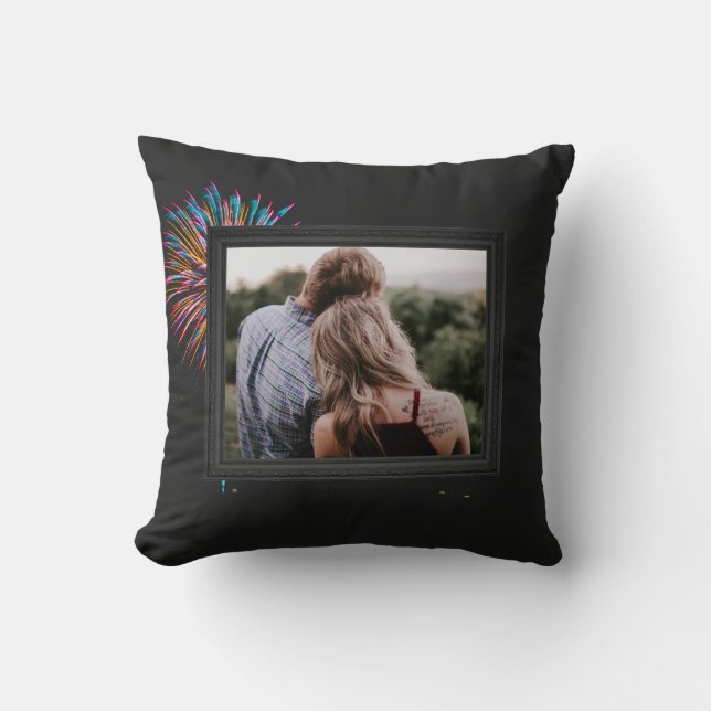 Almofada Estampas Chic: Designs de Travesseiros Decorativos (Frente)