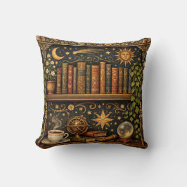 Almofada Estante de amantes de livros celestiais 