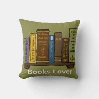 Almofada Estante de livros de bruxaria vintage para amantes