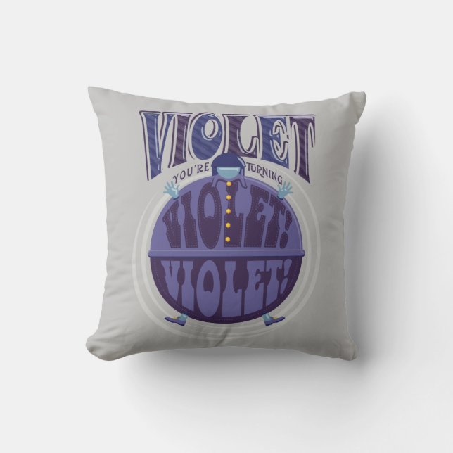 Almofada Estás a tornar-te violeta, Violet! (Frente)