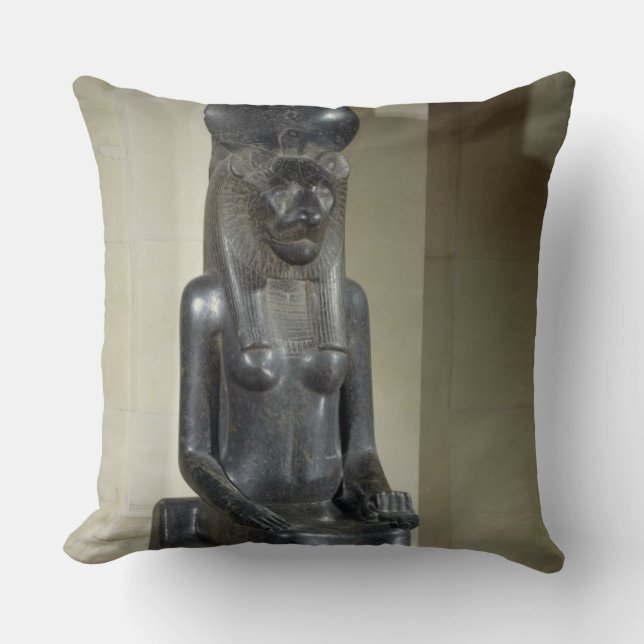 Almofada Estátua da deusa leão-dirigida Sekhmet, do th (Frente)