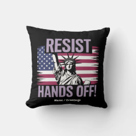 Almofada Estátua da Liberdade Mãos à Resistência aos Protes
