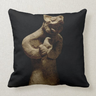 Almofada Estatueta de um demónio Leão-Dirigido,