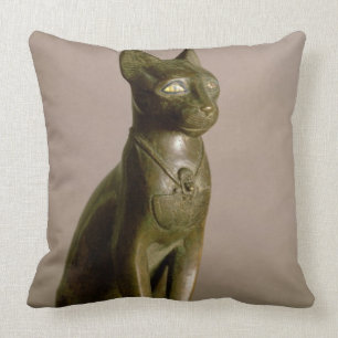 Almofada Estatueta de um gato que representa a deusa Bastet