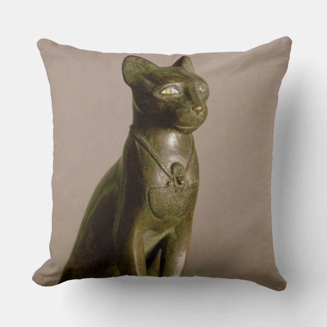 Almofada Estatueta de um gato que representa a deusa Bastet (Frente)