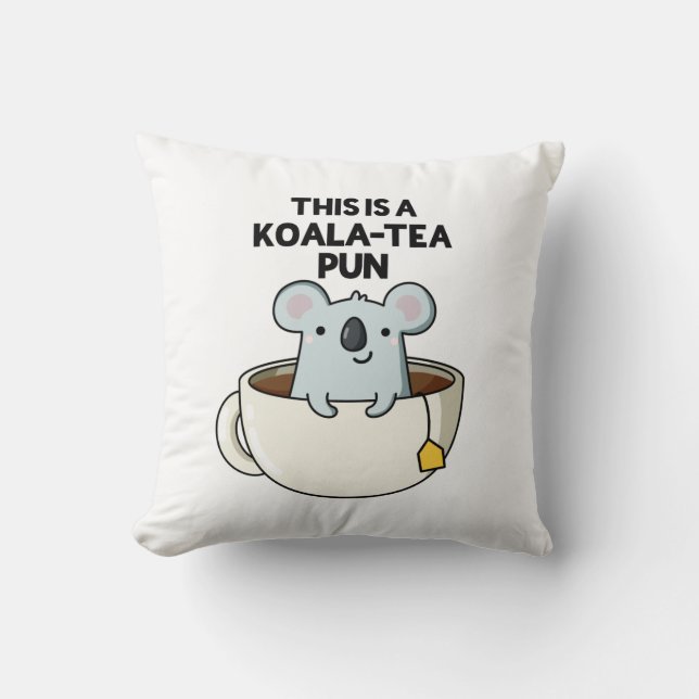 Almofada Este É Um Koala-tea Pun Engraçado Koala Pun (Frente)
