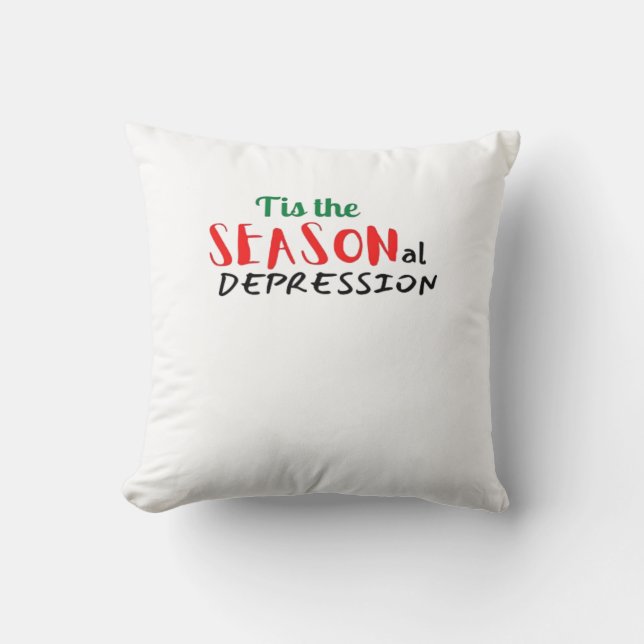 Almofada Este O Feriado da Depressão Sazonal (Frente)