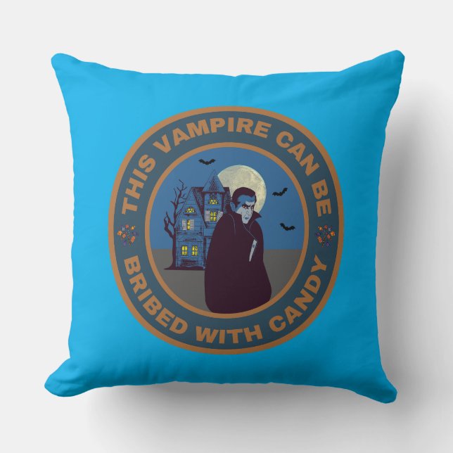 Almofada Este Vampiro pode ser subornado com o Candy (Frente)