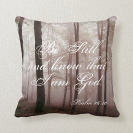 Almofada Esteja Travesseiro decorativo Cristão Psalm 46:10