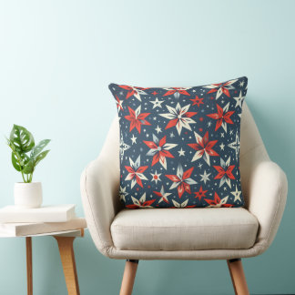 Almofada Estelar Floral dos EUA