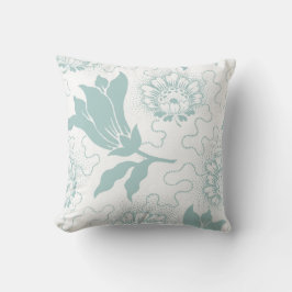 Almofada Estilo branco da casa da quinta da cerceta rústica