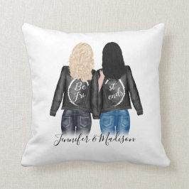 Almofada Estilo de Cabelo dos Melhores Amigos Personalizado