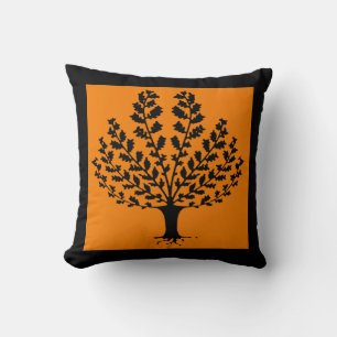 Almofada Estilo de Estêncil Bonito Arlaranja com Árvore P