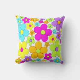 Almofada Estilo de Flor de 1970