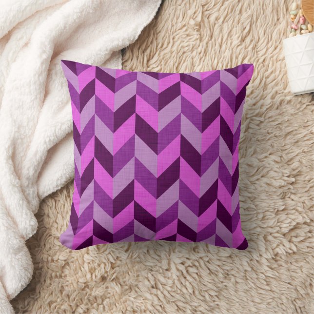 Almofada Estilo de Herringbone em roxo (Cobertor)
