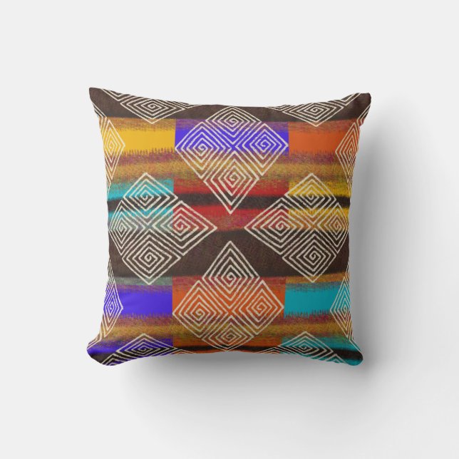 Almofada Estilo de Lama Africano | Boho Earth (Frente)