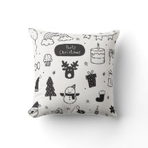 estilo de Natal preto e branco