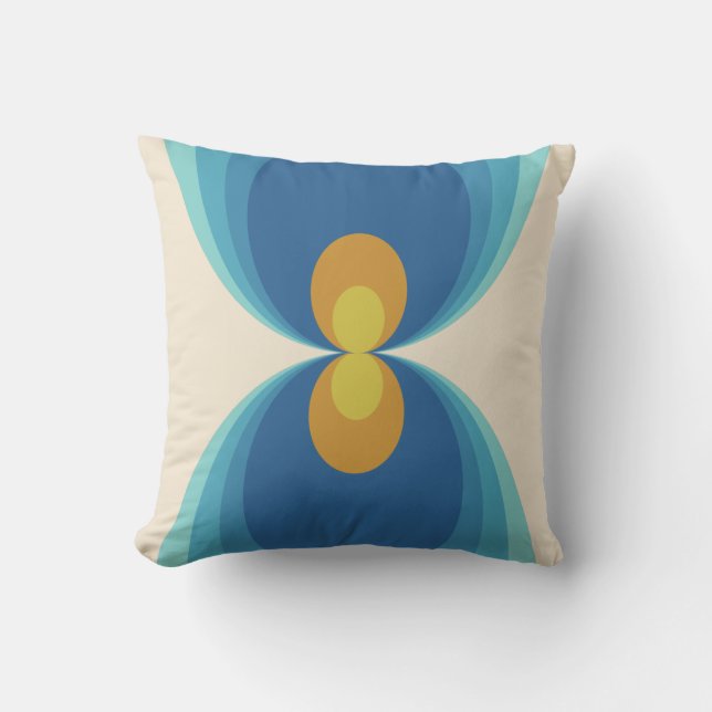 Almofada Estilo de travesseiro decorativo dos anos 70 e 60 (Frente)