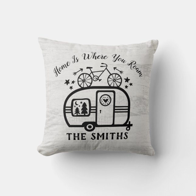 Almofada Estilo de vida de acampamento rústico feito sob (Frente)