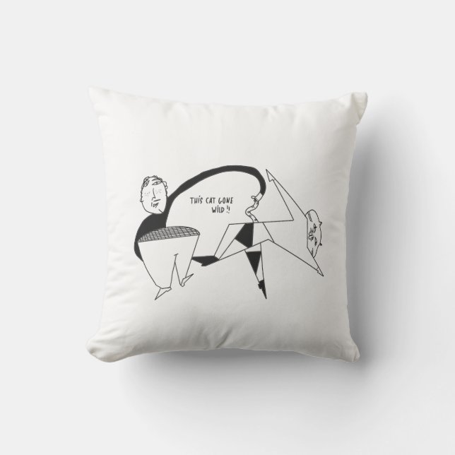 Almofada Estilo de vida divertido com camisola engraçada (Frente)