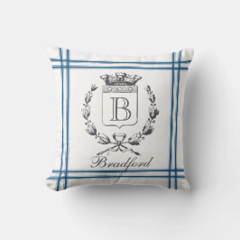 Almofada Estilo de Vintage Monograma Personalizado Francês