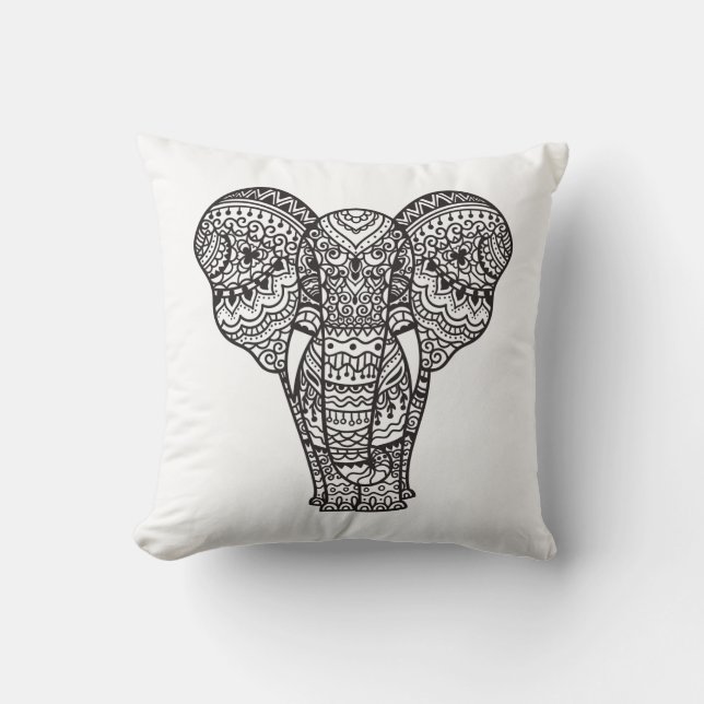 Almofada Estilo decorativo do elefante (Frente)
