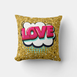 Almofada Estilo em Quadrinhos Pop Arte Retroativa Estrelas