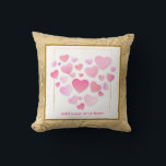 Almofada Estilo Fofo Corações Rosa Dia dos Namorados Românt<br><div class="desc">Estilo Fofo Corações Rosados Dia dos Namorados Romântico. Este design mostra uma coleção de vários corações rosados dispostos para formar uma forma de coração maior contra um fundo branco. Os corações individuais vêm em diferentes tamanhos e tons de rosa, variando de um suave rubor a um rosa mais profundo, e...</div>