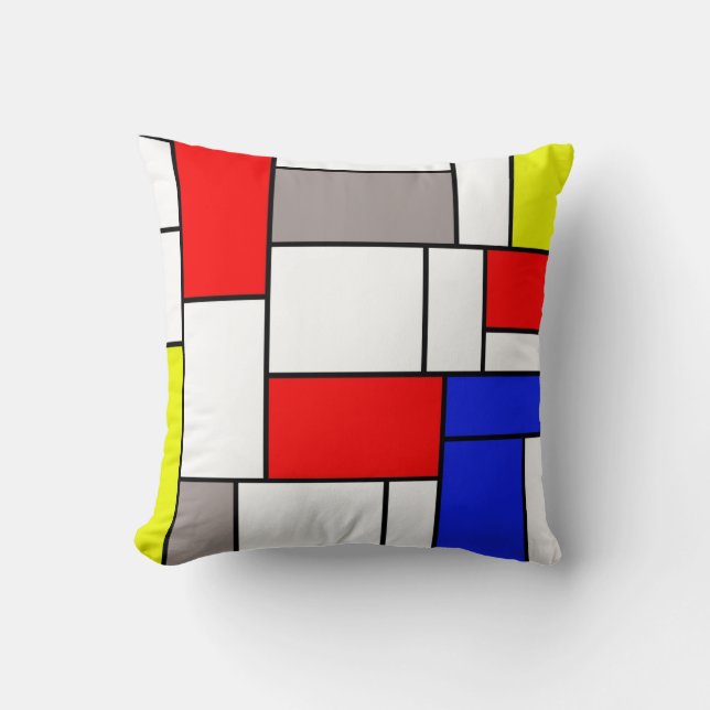 Almofada estilo Mondrian (Frente)
