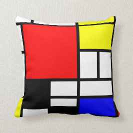 Almofada Estilo Neo-plasticism 3 de Mondrian moderno
