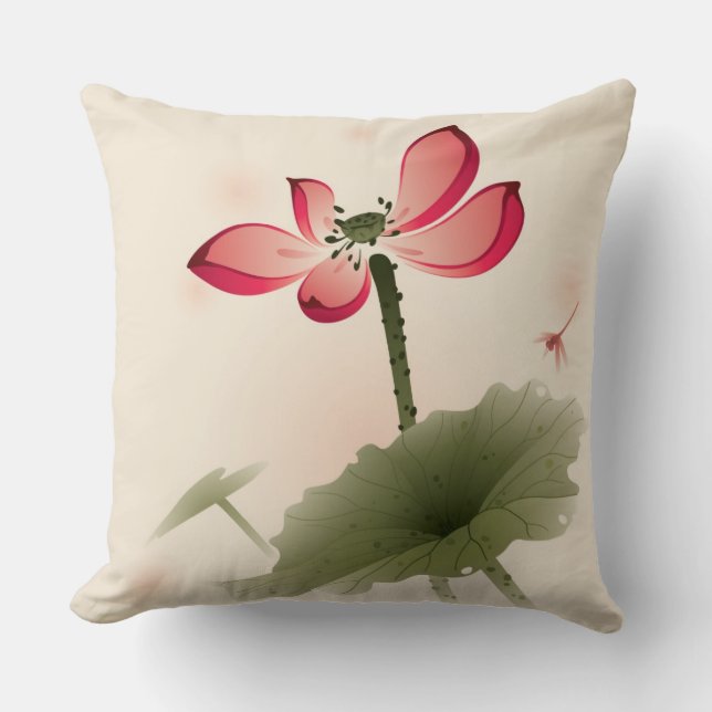 Almofada Estilo oriental Lotus (Frente)