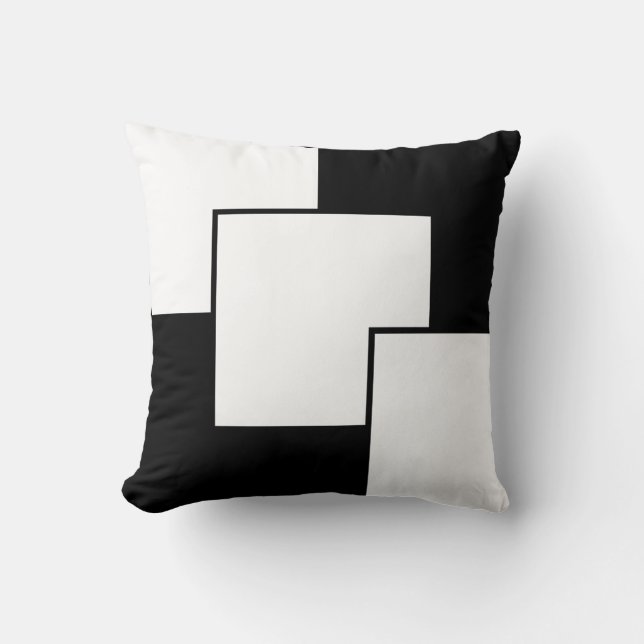 Almofada Estilo Preto E Branco (Frente)