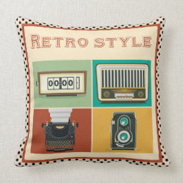 Almofada estilo retro