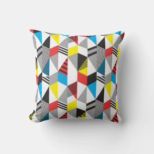 Almofada Estilo Retro Bauhaus: Abstrato sem costura
