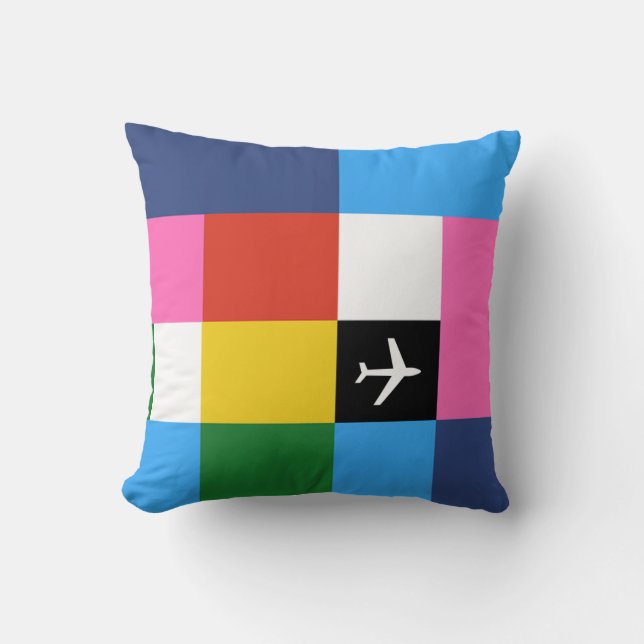 Almofada Estilo Retro Jet-Age Groovy (Frente)