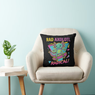 Almofada Estilo vintage dos anos 90 Axolote Skate Rad neon
