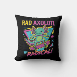 Almofada Estilo vintage dos anos 90 Axolote Skate Rad neon