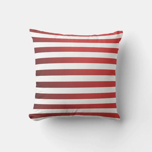 Almofada Estirpes de Ombre Vermelho Moderno (Frente)