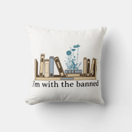Almofada Estou com os livros proibidos - Engraçado
