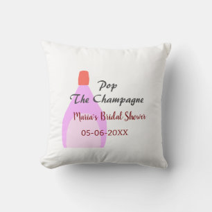 Almofada Estoure o Champagne rosa chá de noiva adicionar no