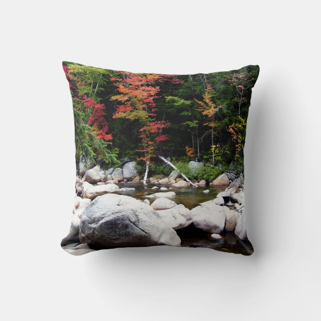 Almofada Estrada de Kancamagus no outono (Frente)