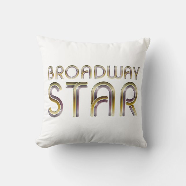 Almofada Estrela de Broadway do T (Frente)
