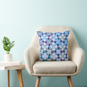 Almofada Estrela de patchwork de inverno
